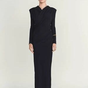 Ellie MAKIR Cascade Dress NAVY